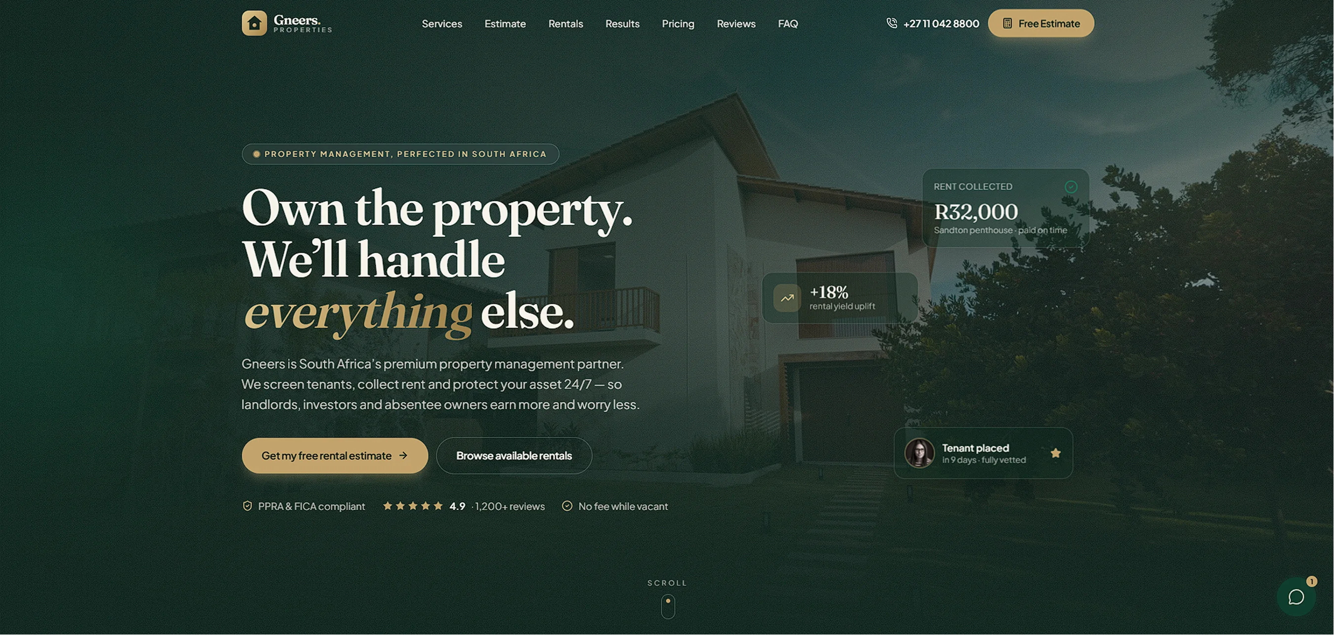 Gneers Property — Premium Property Management website designed by MTJ Digital